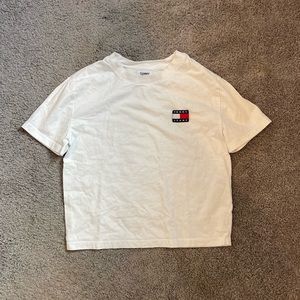 Tommy Hilfiger white t-shirt with logo, size extra small
